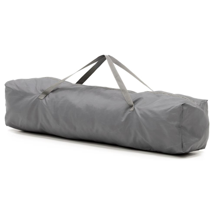 Tarc joaca pliabil copii intrare fermoar plasa protectie, 200x180x66 cm, sigur, gri [10]