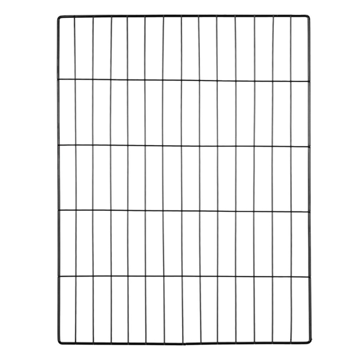 Tarc modular animale 12 panouri metalice, configurabil in 3 forme, pliabil, accesorii fixare, 143x71x46 cm, negru [17]