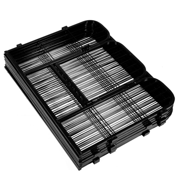 Tarc pentru animale de companie, din fier, forma configurabila, cu usa de acces, 5XL, 160x160x60cm, negru [13]