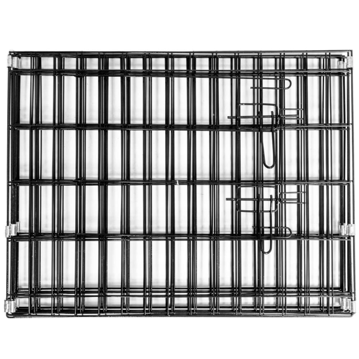 Tarc animale companie fier configurabil usa acces xxl, 120x120x60 cm, pliabil, negru [8]