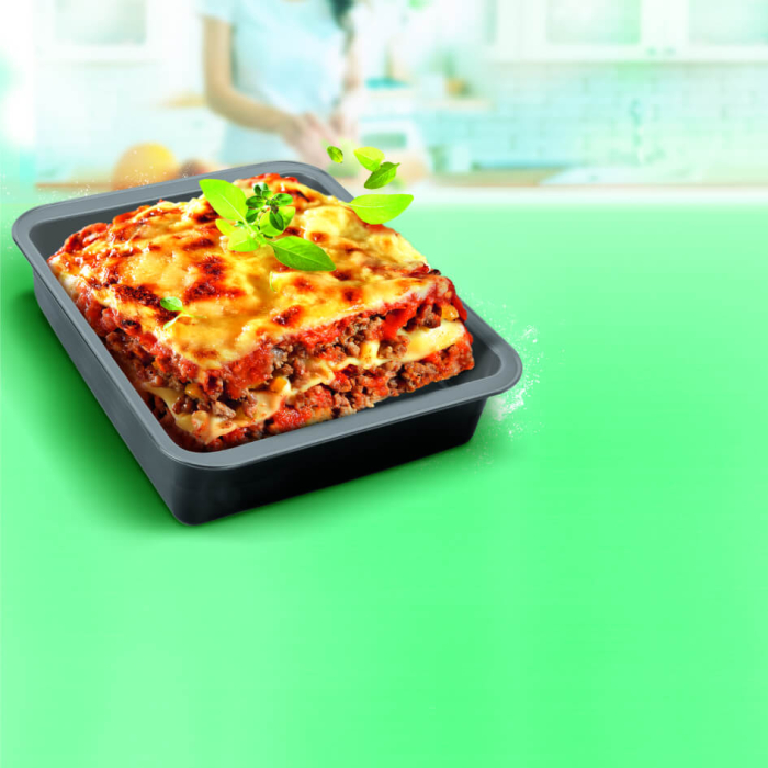 Tava de copt Tefal Easybake J1744674, 29 x 23 cm, otel carbon, invelis antiaderent, difuzie optima a caldurii, gri [2]