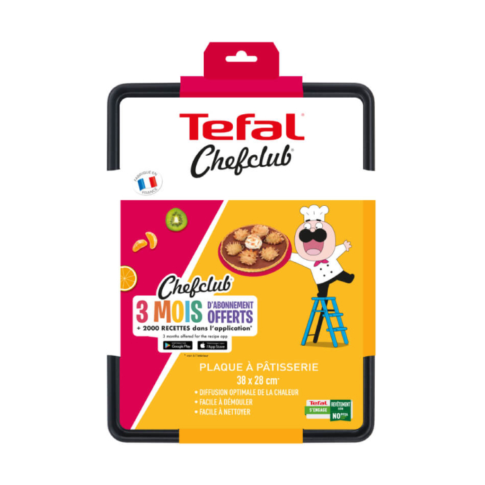 Tava de copt Tefal Perfect Bake J5657002, 38 x 28 cm, invelis antiaderent [4]