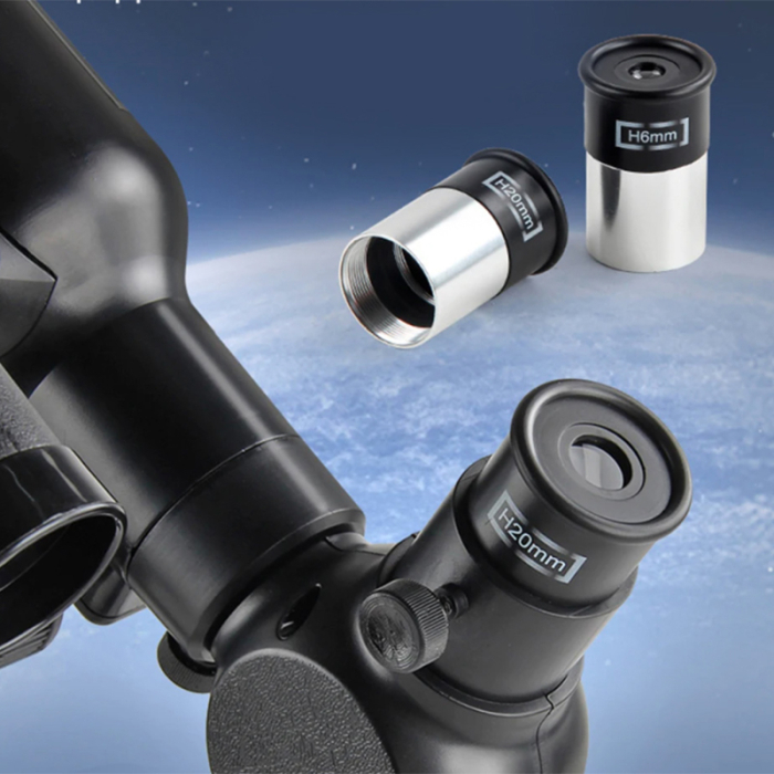 Telescop copii stativ 2 oculare observare cer educativ, 46x43x33 cm, usor de asamblat, negru [5]