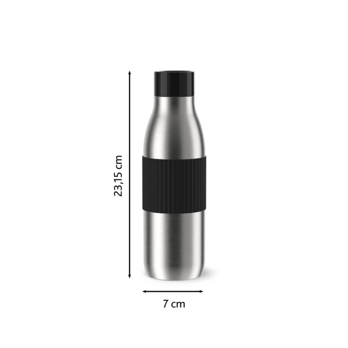 Termos Tefal BluSpin N3113510, inox, 0.7 L, 100% etans, argintiu & negru [4]
