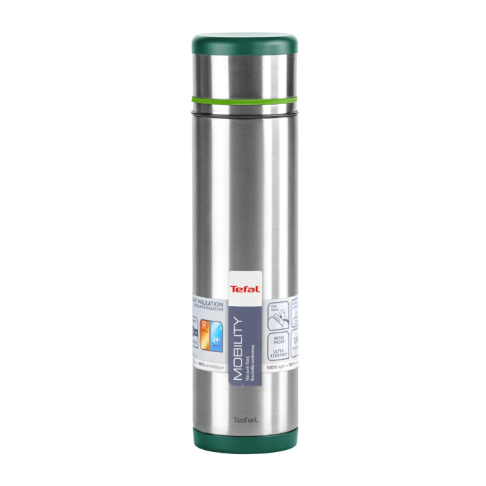 Termos Tefal K3062414, inox, 1 L, 100% etans, pastrare la cald 12h, pastrare la rece 24h, verde [6]
