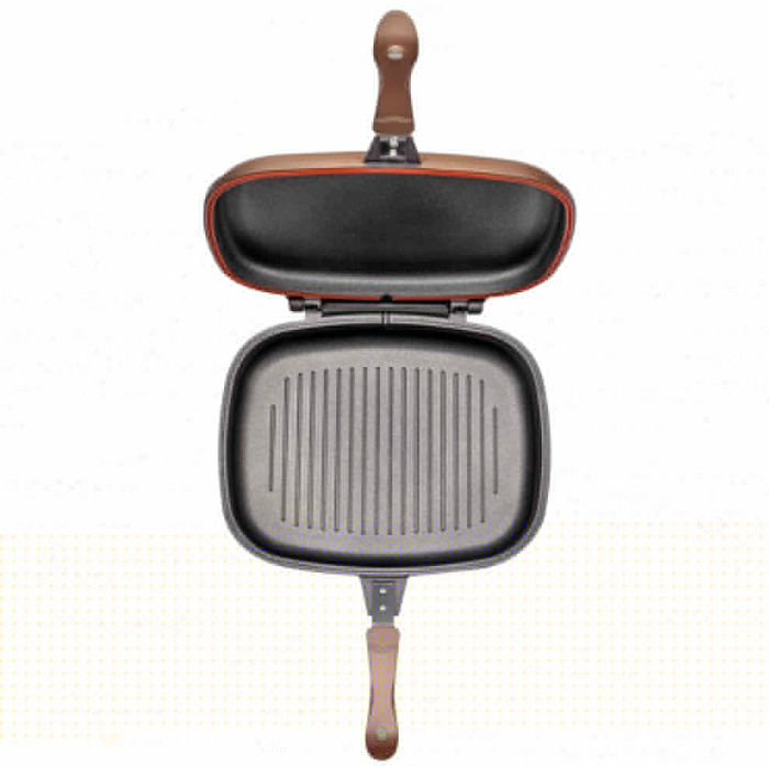 Tigaie Grill NeoKlein DGR36-Gold, 36 cm, 34 cm, 24.5 cm, suprafata antiaderenta, grill, gaz, electric, Auriu [2]