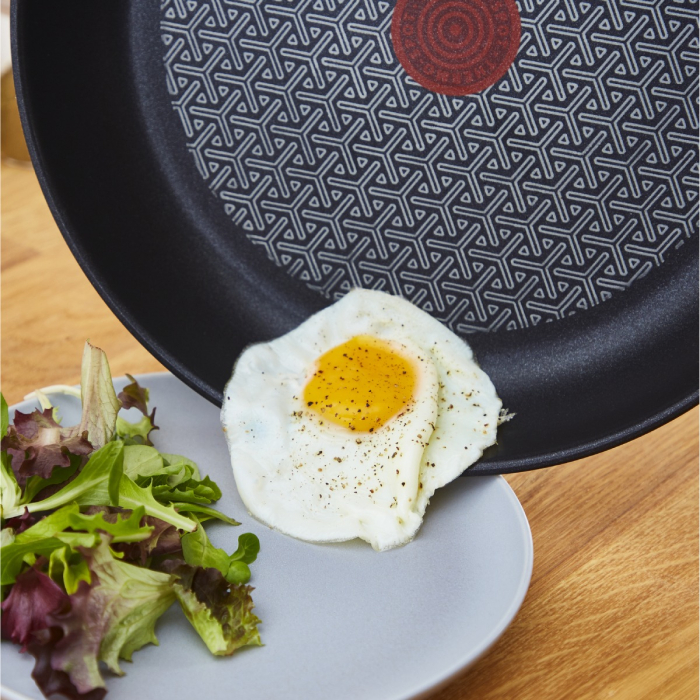 Tigaie Tefal Duetto On A7040463, 24 cm, otel inoxidabil, indicator Thermo-Spot™, baza Thermo-Fusion™, inductie, argintiu [3]