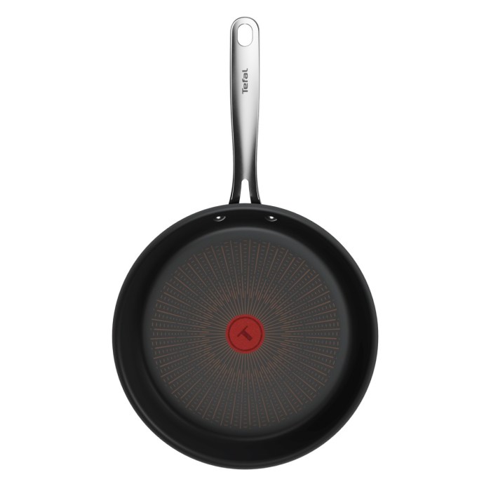 Tigaie Tefal Excellence+ G3300602, 28 cm, invelis antiaderent, tehnologie FUSIONCORE, Thermo-Signal™, maner nituit, aluminiu, inductie, negru [6]