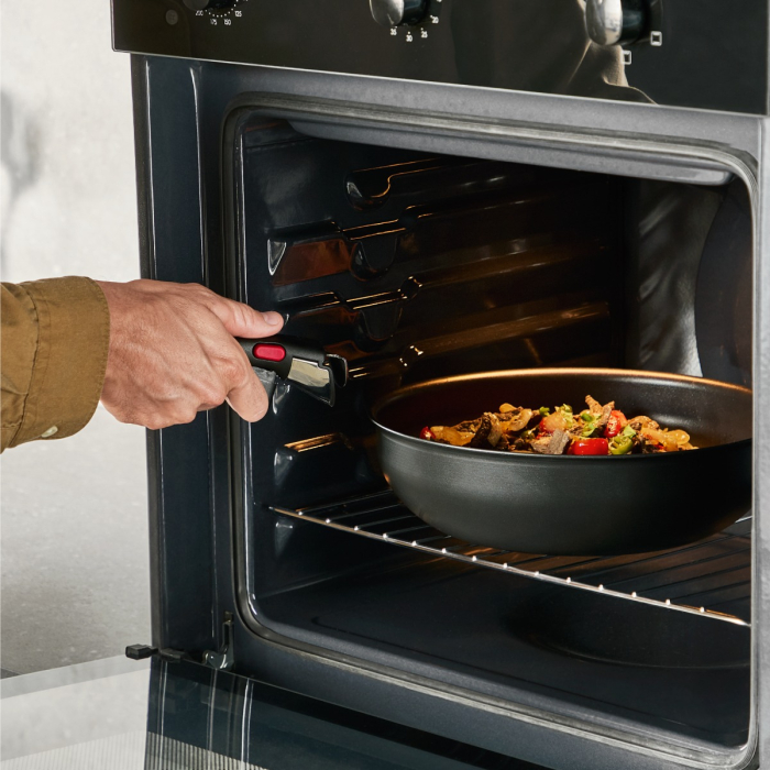 Tigaie Tefal Ingenio Excellence+ P0000624, 28 cm, invelis antiaderent, tehnologie FUSIONCORE, Thermo-Signal™, aluminiu, inductie, negru [4]