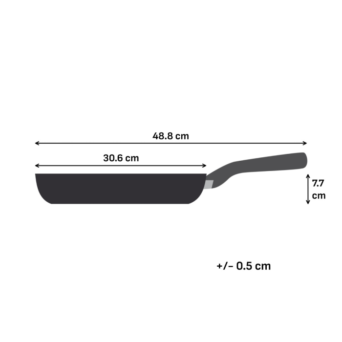 Tigaie Tefal Renewal Ceramic G0170702, 30 cm, aluminiu, invelis ceramic antiaderent Inoceram, Thermo-Signal™, inductie, gri [8]