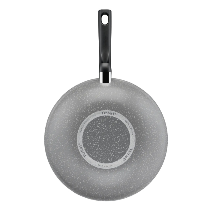 Tigaie wok Tefal Cook Natural B5791902, 28 cm, invelis antiaderent Mineralia, indicator Thermo-Signal™, gri [3]