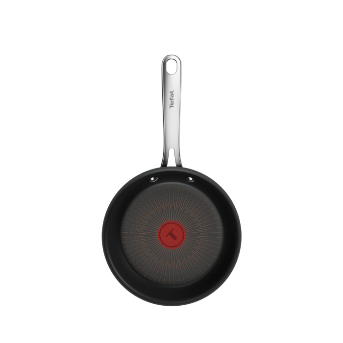 Tigaie wok Tefal Excellence+ G3301902, 28 cm, invelis antiaderent, tehnologie FUSIONCORE, Thermo-Signal™, maner nituit, aluminiu, inductie, negru [6]