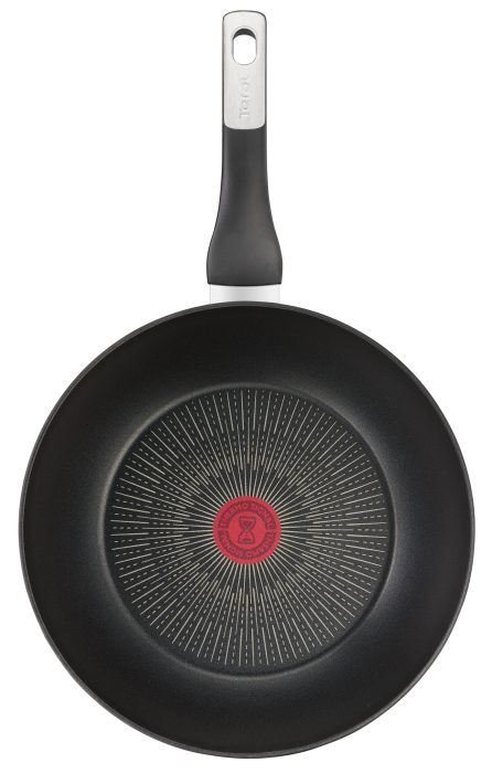 Tigaie Wok Unlimited G2551972, 28 cm, invelis antiaderent 100% sigur, Titanium Anti-Scratch, Thermo-Signal™, baza Thermo-Fusion™, aluminiu, neg [2]