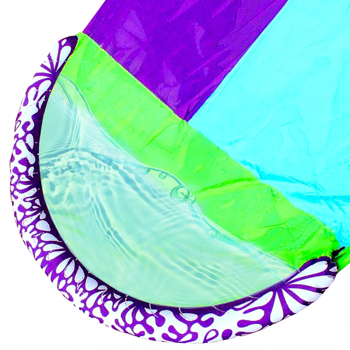 Tobogan de apa dublu cu fantana si 2 placi gonflabile incluse, 482x145 cm, multicolor [2]
