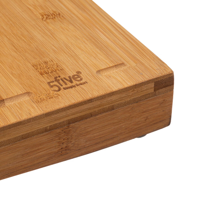 Tocator bambus Bambou, utilizare pe plita sau blat, 52x58x4 cm, natur [4]