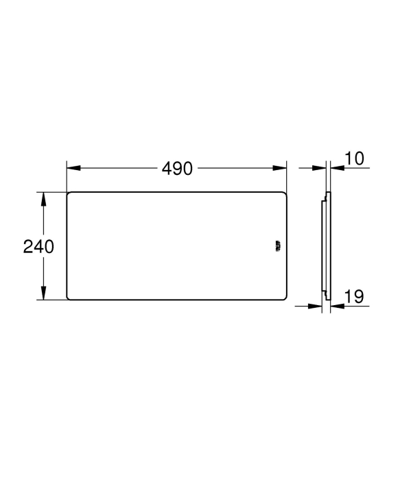 Tocator Grohe 40751HW0, 490 x 240 mm, stejar [3]