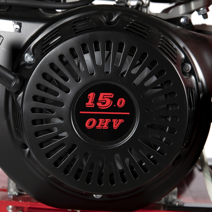 Tocator pentru crengi Micul Fermier, Ø100mm, motor benzina 15CP, pornire electrica, alimentare verticala, pentru rumegus [6]