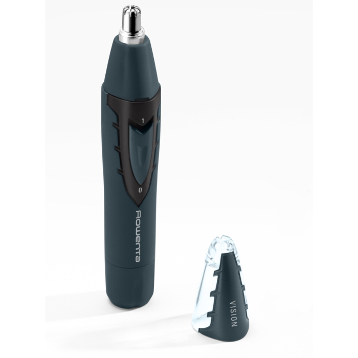 Trimmer pentru nas & urechi Rowenta Vision TN3011F0, autonomie 3 ore, tehnologie VISION, rezistent la apa, albastru [2]