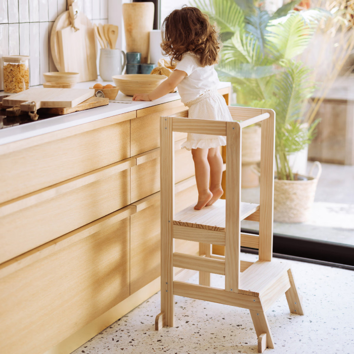 Turn observatie copii Atmosphera Lea din lemn de pin, 51x51x90 cm, natur [2]