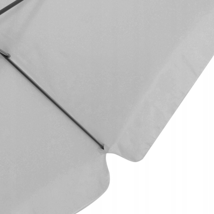 Umbrela de gradina cu brat lateral banana, cu husa, 300cm, gri deschis [11]