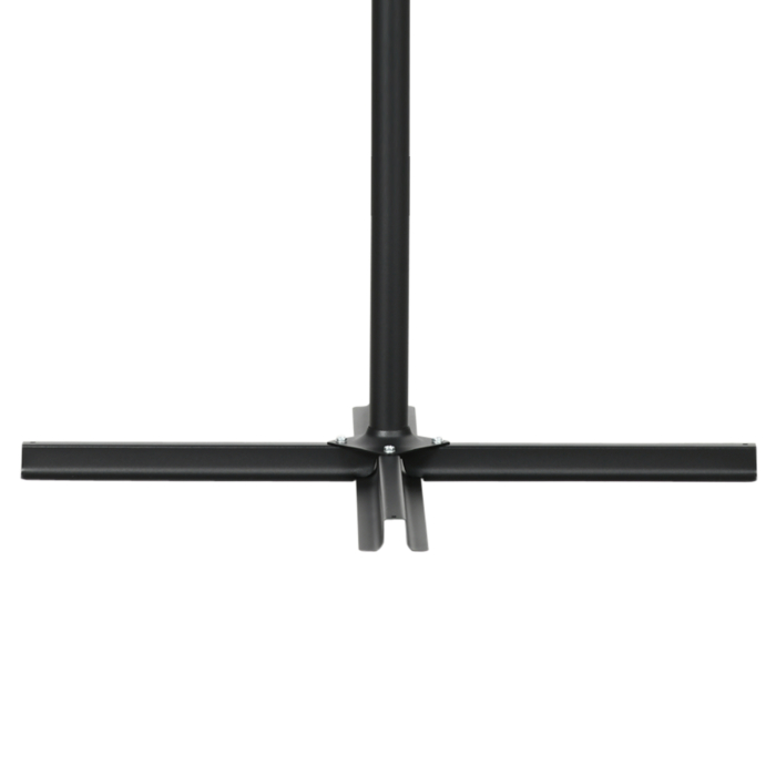  Umbrela de gradina cu brat lateral inclinabila, cu deschidere cu manivela si plasa anti-tantari, 3x3 m, bej [8]