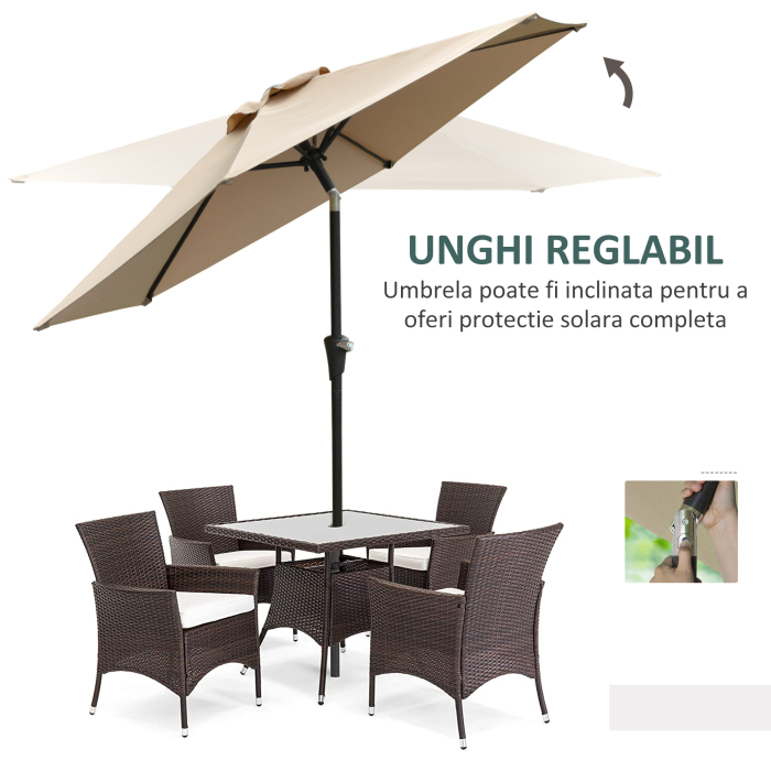  Umbrela de Gradina Inclinabila 2.3x2 m [5]