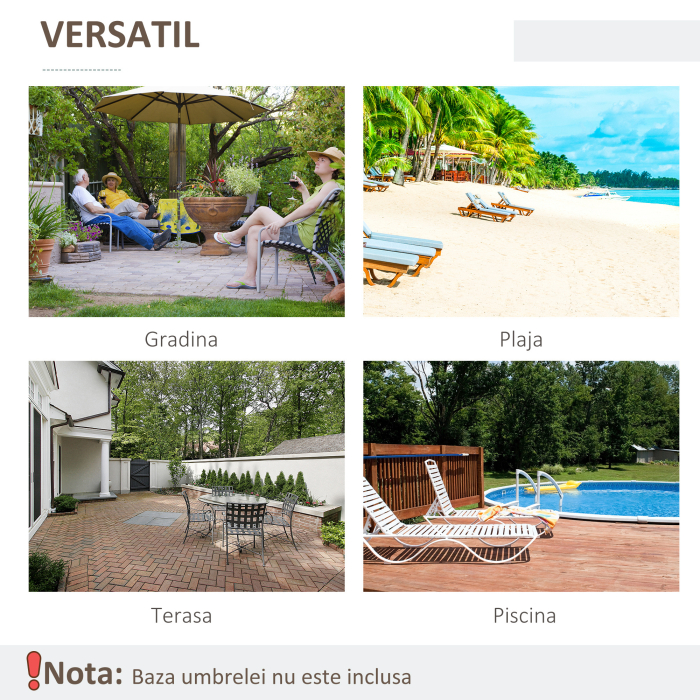  Umbrela de Gradina Inclinabila 2.3x2 m [7]