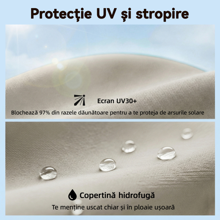  Umbrela de Gradina Inclinabila 2x2 m cu 6 Spite si Manivela, din Metal si Poliester Gri Deschis [5]