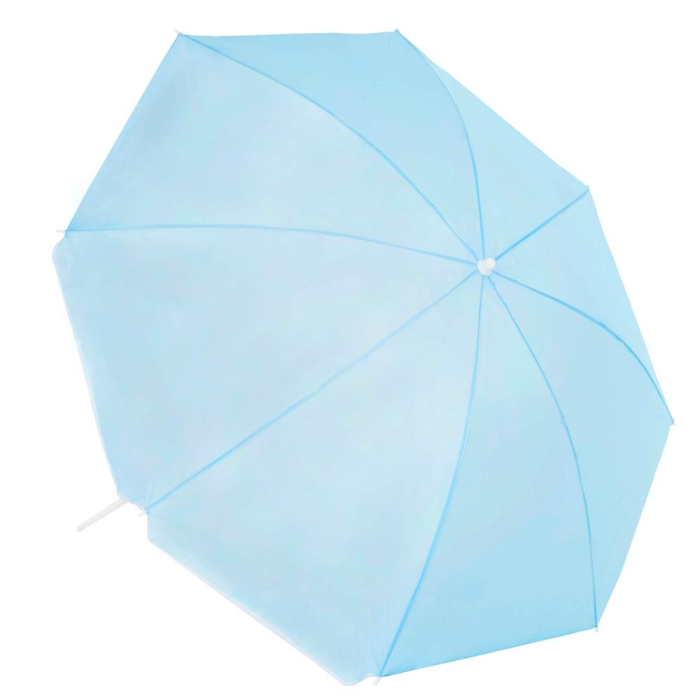 Umbrela de plaja pliabila cu inclinare reglabila, UPF 50+, cu husa transport, 160 cm, albastru [10]