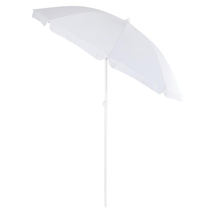Umbrela de plaja pliabila cu inclinare reglabila, UPF 50+, cu husa transport, 160 cm, gri [11]