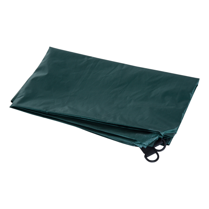  Umbrela de Plaja si Gradina 2x2m cu Cort, din Poliester si Metal, Verde si Alb [8]
