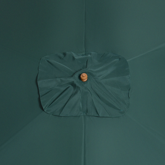  Umbrela din Lemn pentru Extern Gradina 2X3M Verde [8]