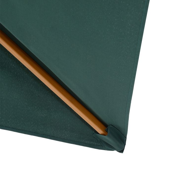  Umbrela din Lemn pentru Extern Gradina 2X3M Verde [9]