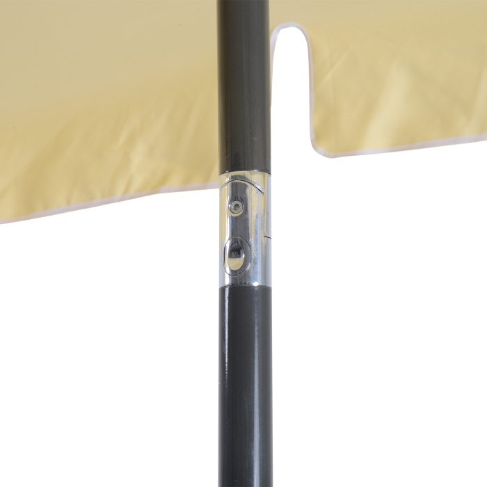  Umbrela Parasolara dreptunghiulara 200 × 125 × 235cm Crem [8]