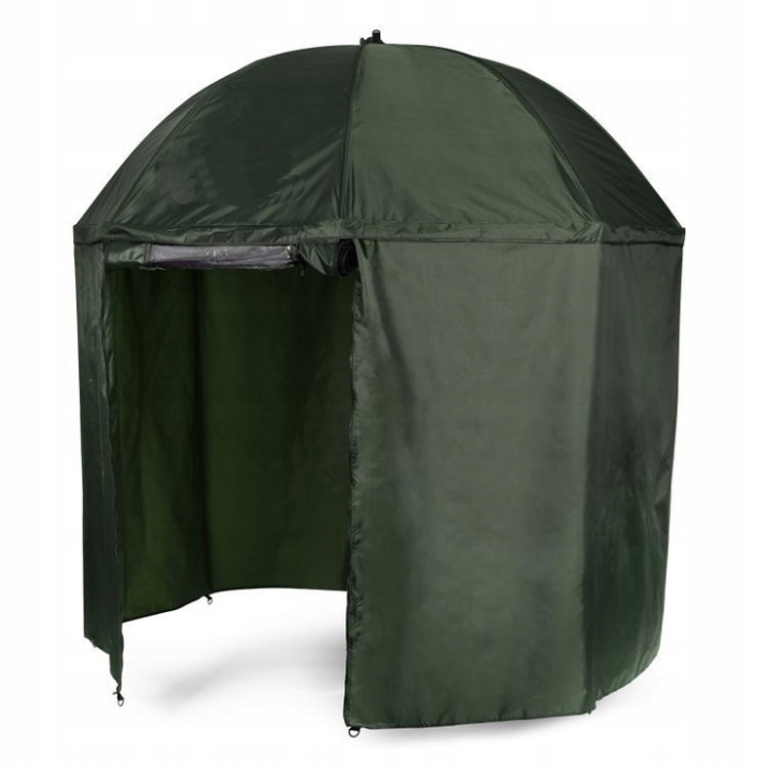 Umbrela pescuit 200x220 cm, inchidere completa cu perete detasabil, reglabil, otel si Oxford impermeabil, verde [13]