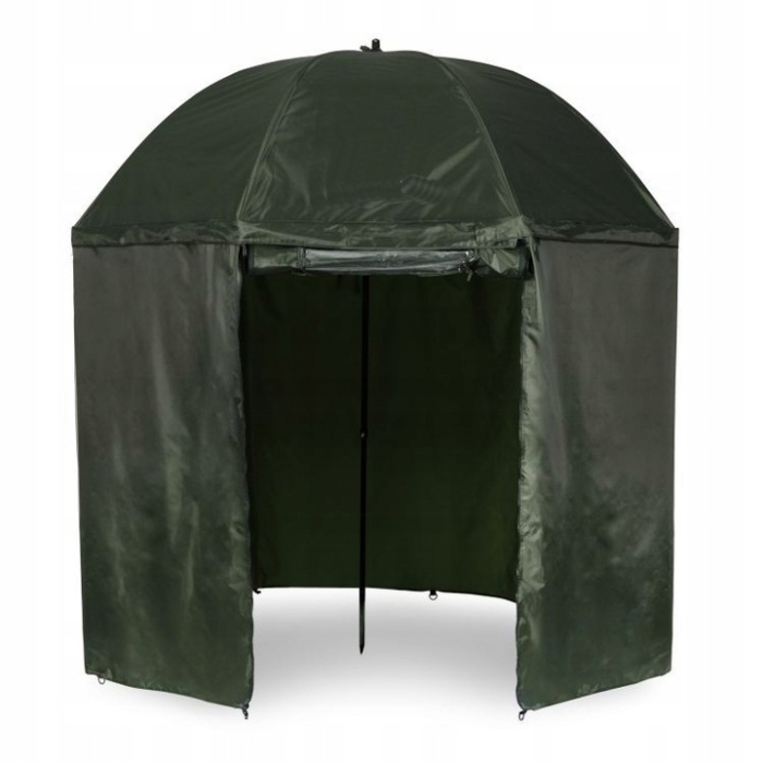 Umbrela pescuit 200x220 cm, inchidere completa cu perete detasabil, reglabil, otel si Oxford impermeabil, verde [1]
