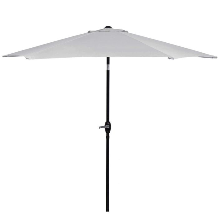 Umbrela terasa gradina, cu manivela si inclinare, diametru 260cm, gri [1]