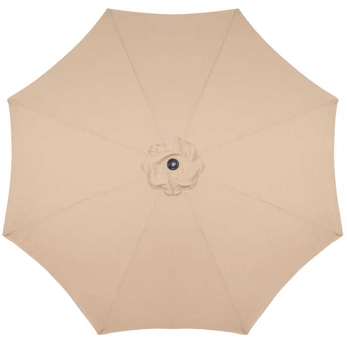 Umbrela terasa gradina, cu manivela si inclinare, diametru 300cm, Taupe [10]