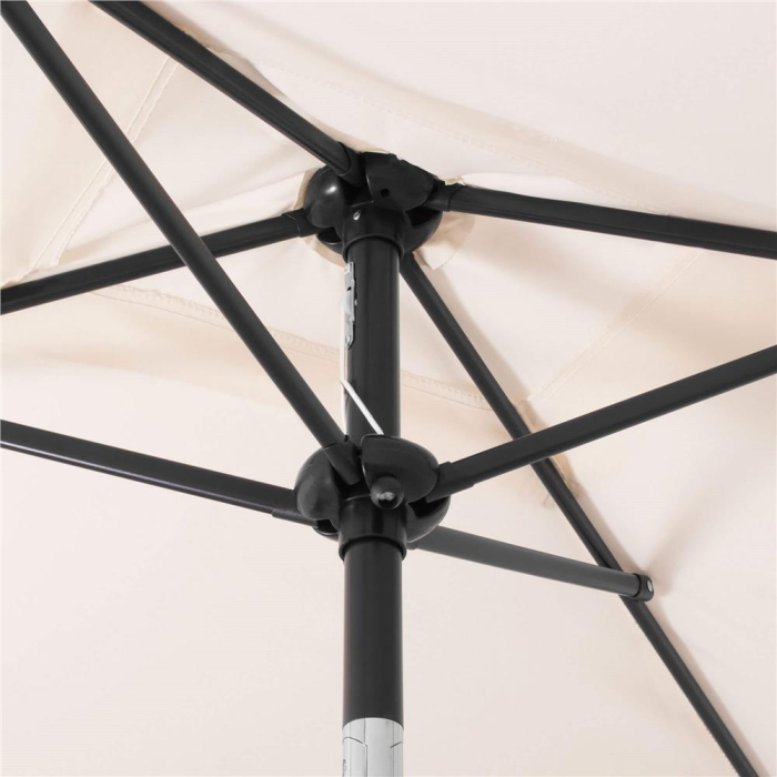 Umbrela terasa sau gradina reglabila, inclinare 2 directii, protectie UV UPF 50+, 195x122 cm, ecru [20]
