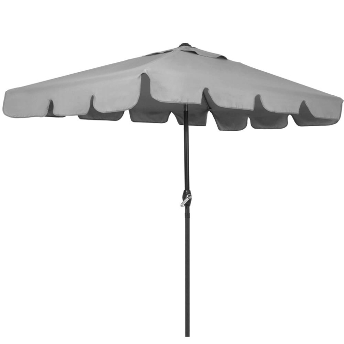 Umbrela terasa sau gradina reglabila, inclinare 2 directii, protectie UV UPF 50+, 195x122 cm, gri deschis [19]