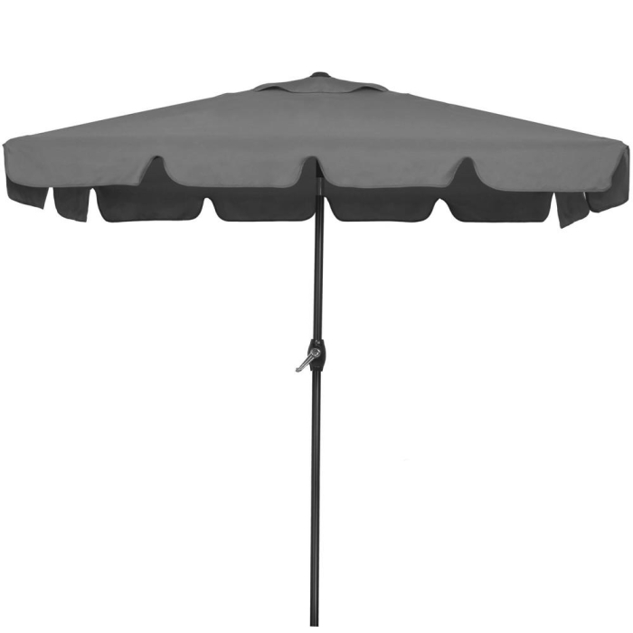 Umbrela terasa sau gradina reglabila, inclinare 2 directii, protectie UV UPF 50+, 195x122 cm, gri inchis [18]