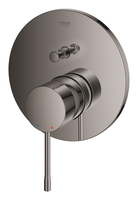 Unitate comanda dus Grohe 24167A01, Essence, 1/2'', 2 iesiri, diverter, necesita valva, lucios, grafit [3]
