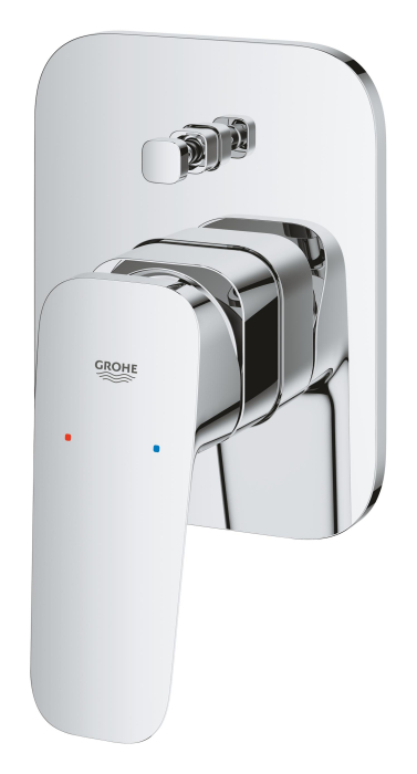 Unitate comanda Grohe 1018310000, 1 bar, 113 mm, 145 mm, 8 mm, 2 iesiri, 1 functii palarie dus, Crom [3]