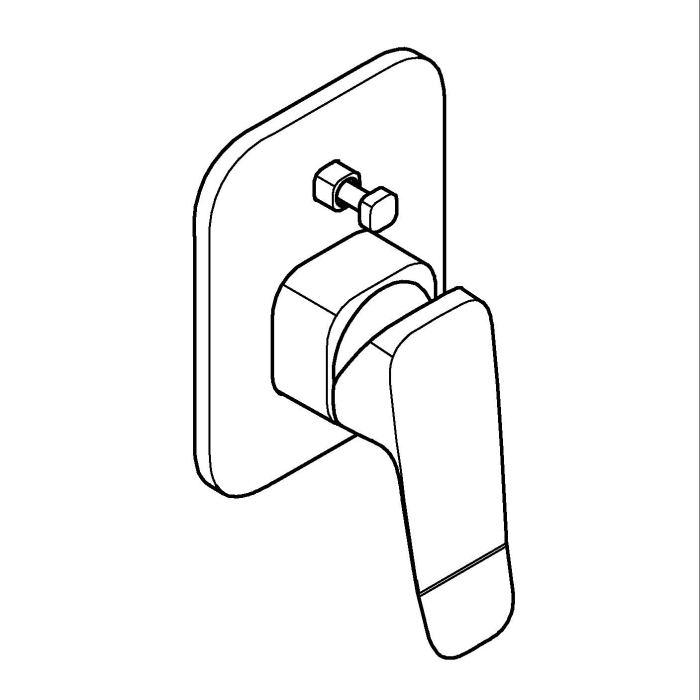 Unitate comanda Grohe 1018900000, Dice, tip incastrare incastrat, tip comanda monocomanda, dimensiune racord 1/2, crom [11]