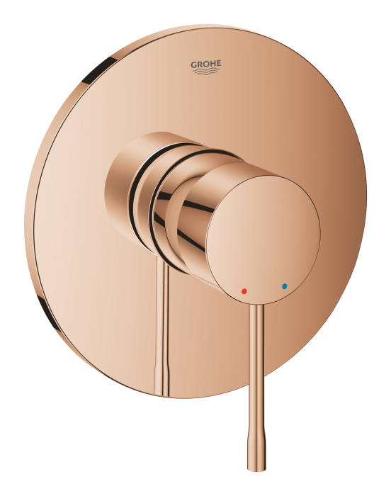 Unitate comanda Grohe 24057DA1, Essence, 1 functie, necesita valva, lucios, cupru [3]