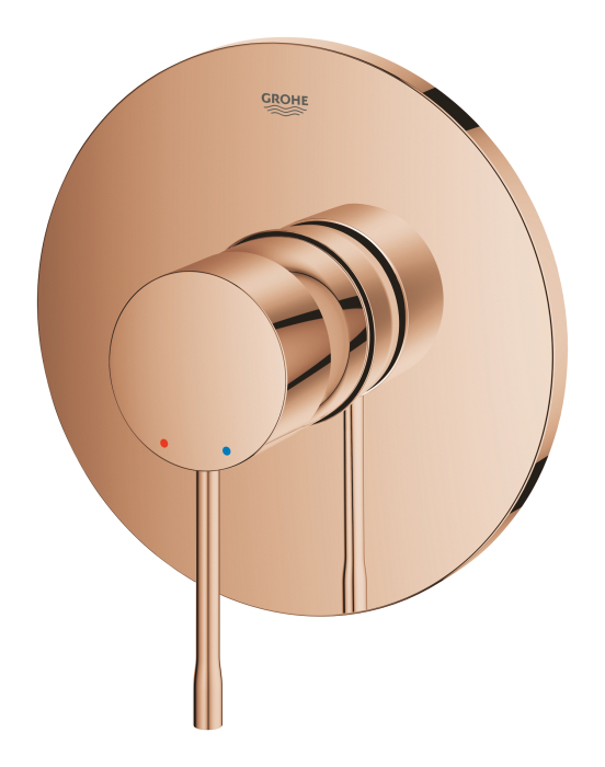Unitate comanda Grohe 24057DA1, Essence, 1 functie, necesita valva, lucios, cupru [2]