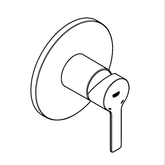 Unitate comanda Grohe 24063GN1, Lineare, 1 functie, necesita valva, mat, auriu [8]