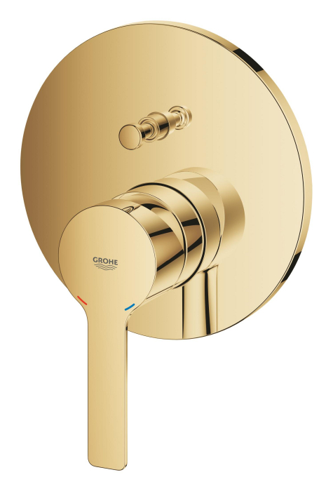 Unitate comanda Grohe 24064GL1, Lineare, 2 iesiri, diverter, necesita valva, lucios, auriu [2]