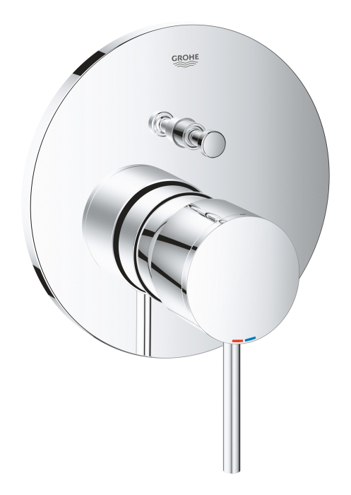 Unitate comanda Grohe 24066003, 1 bar, 158 mm, 10 mm, 2 iesiri, 1 functii palarie dus, 1/2 dimensiune racord, Crom [2]