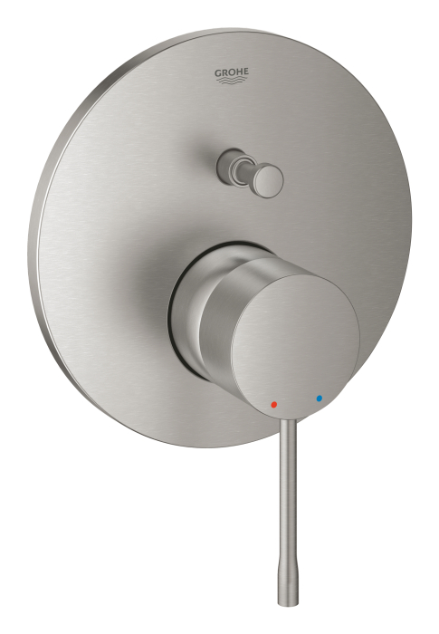 Unitate comanda Grohe 24167DC1, Essence, 2 functii, necesita valva, mat, otel satinat [3]